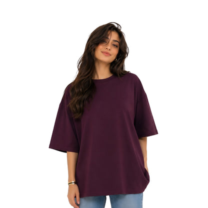 Burgundy oversize t-shirt