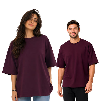 Burgundy oversize t-shirt