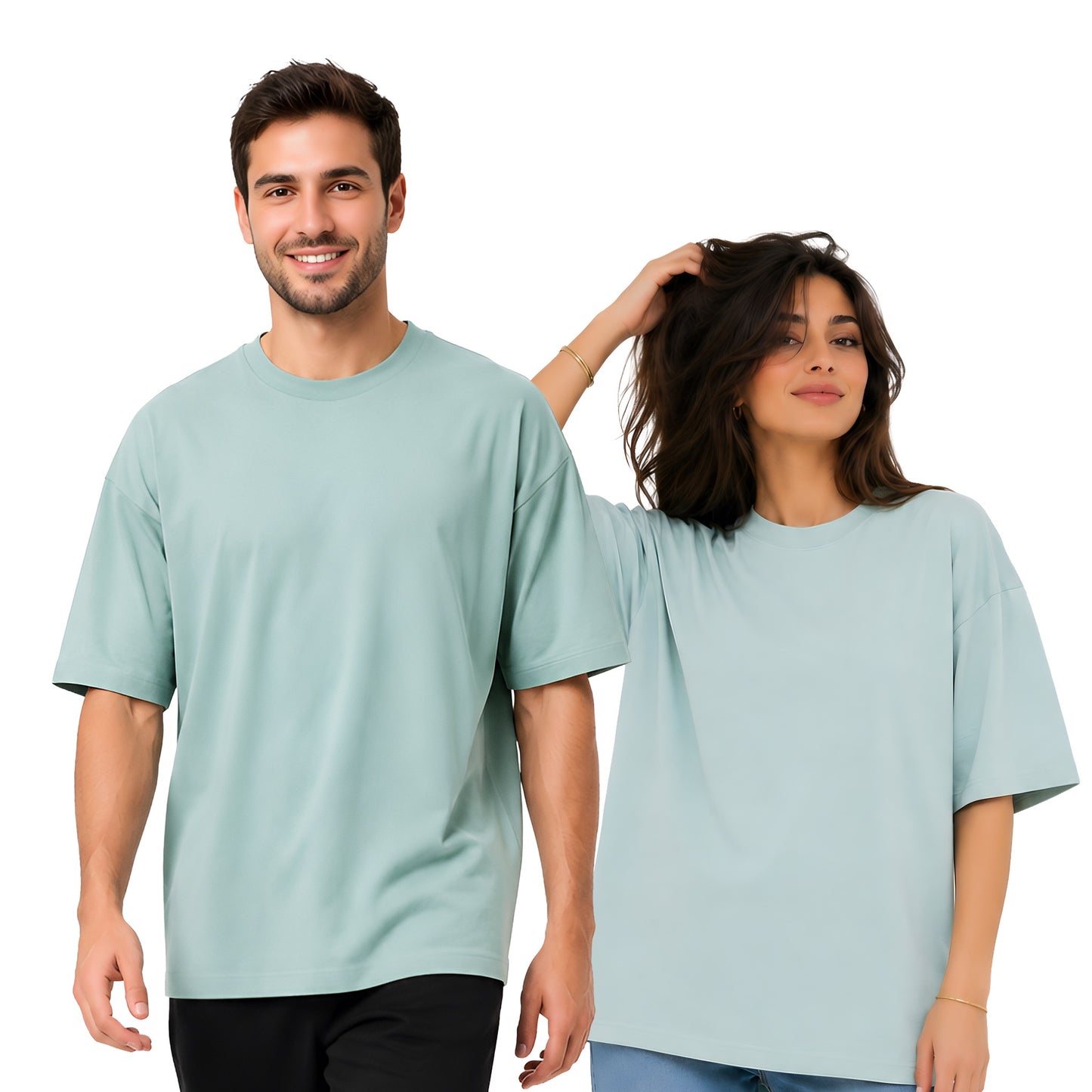 Mint green oversize t-shirts