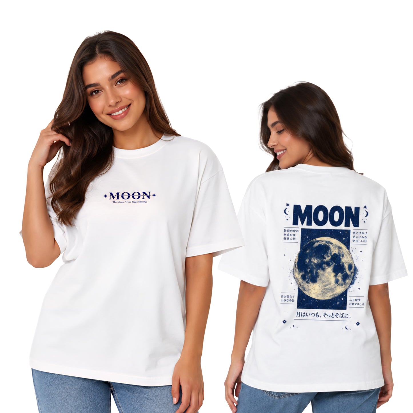 Moon oversize t-shirts